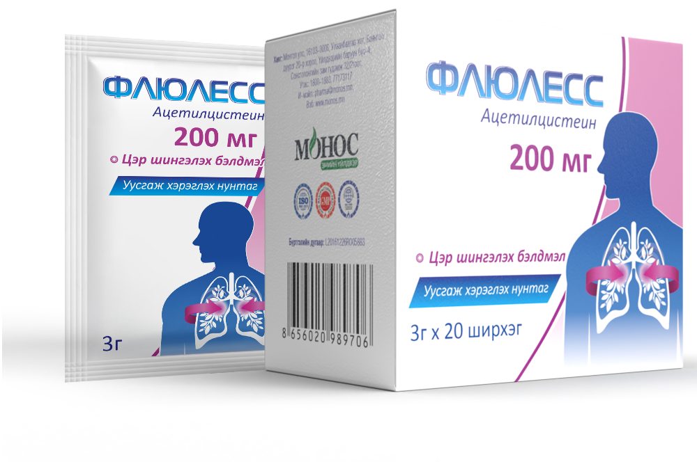 АЦЦ 200мг №20 /Флюлесс/