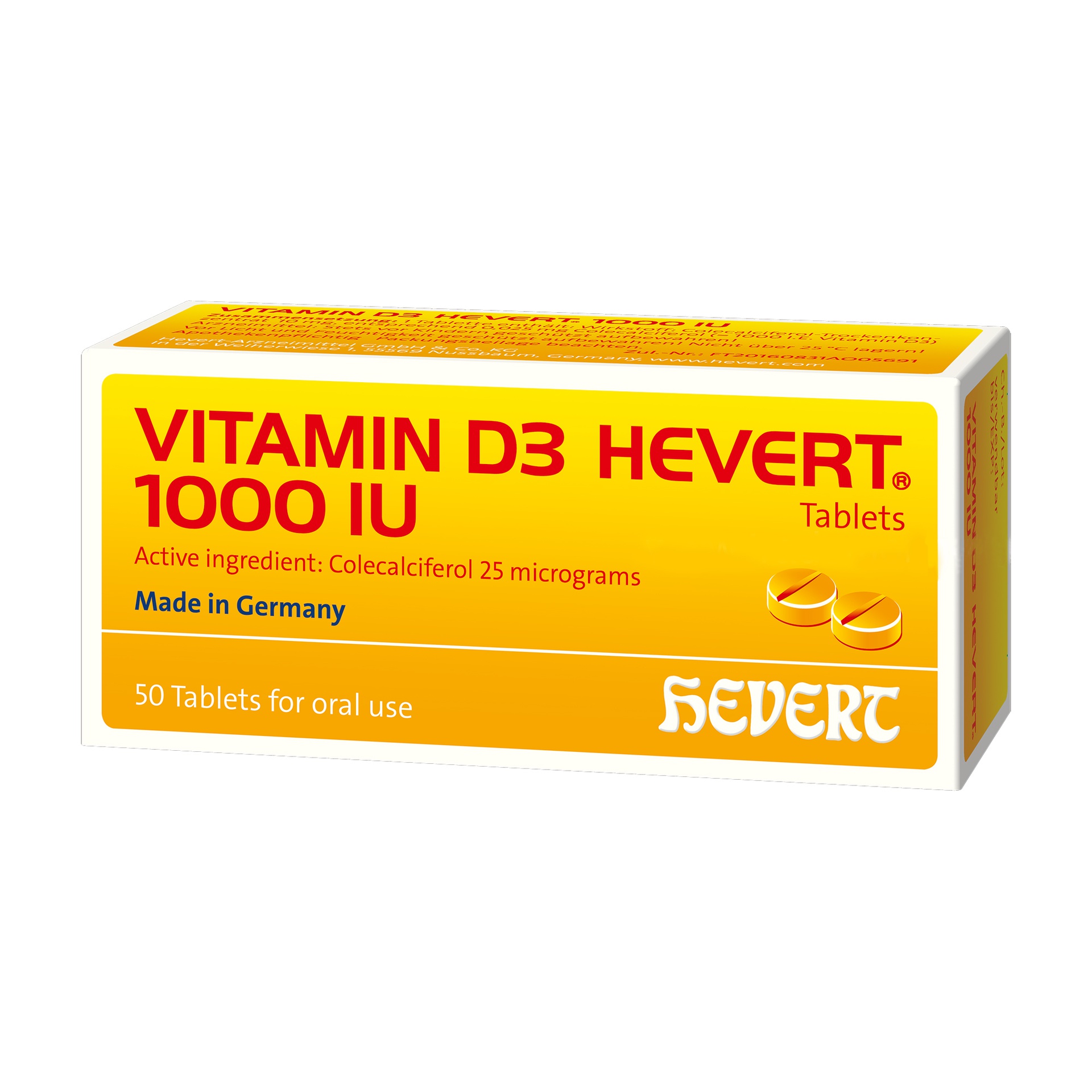 Витамин Д3 1000 ОУН №50 /Хэверт/#