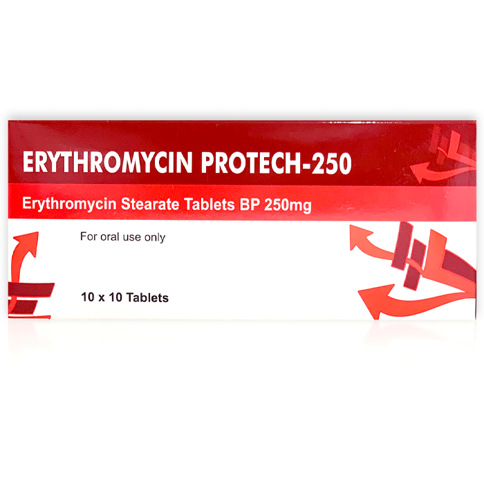 Эритромицин 250мг  №10 /Протеч/
